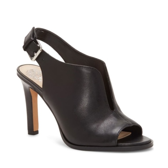 Vince Camuto Shoes - Vince camuto Nahila black leather slingback pumps